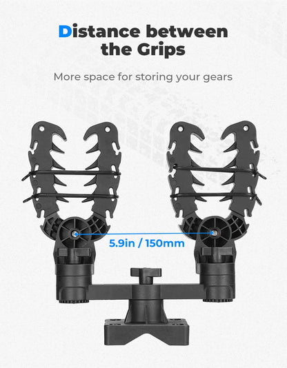 Double Gun Rack Holders for 0.75’’ to 2’’ Tubular or Square Bars