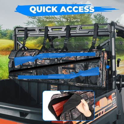 Double UTV Gun Bag Rack for Hunting Gear