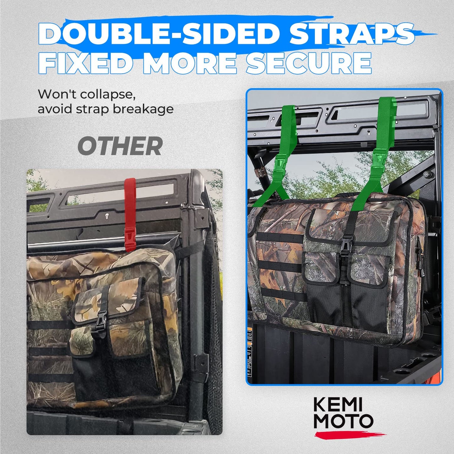 Double UTV Gun Bag Rack for Hunting Gear