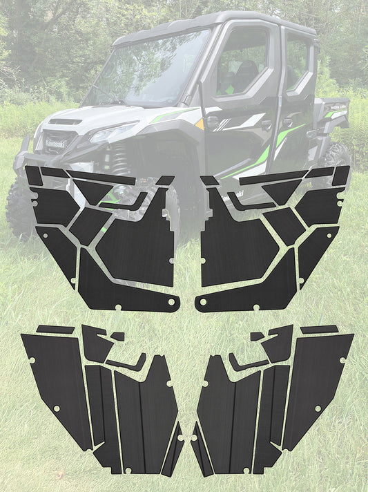 EVA Foam Door Panel Kit Kawasaki Ridge - 4 Door / Charcoal - EVA Foam Kits