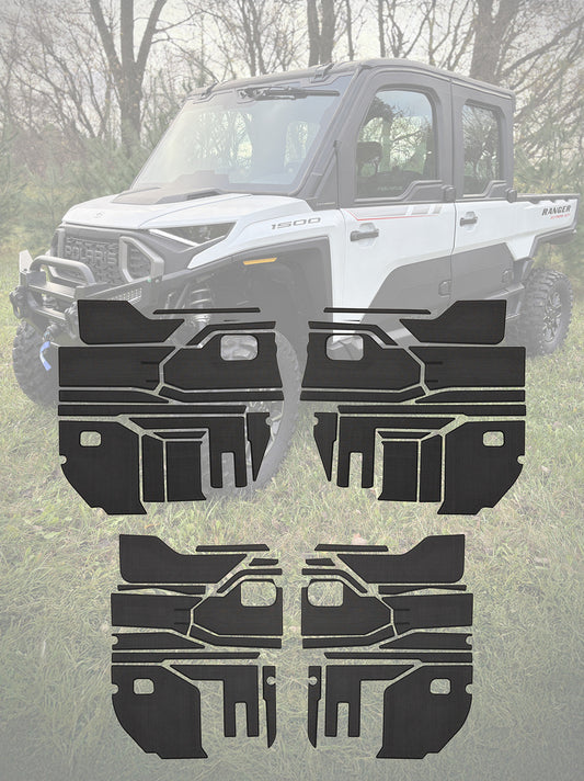 EVA Foam Door Panel / Tunnel Kits Polaris Ranger XD1500 - 4 Door EVA Door Panel Kit / Charcoal - EVA Foam Kits