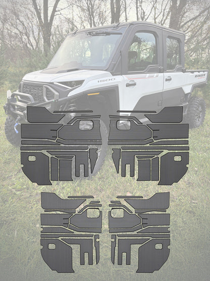 EVA Foam Door Panel / Tunnel Kits Polaris Ranger XD1500 - 4 Door EVA Door Panel Kit / Gray - EVA Foam Kits