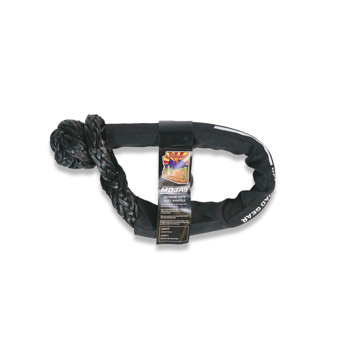 Extreme Duty Soft Shackle 9/16” x 31.5” with Sleeve (Lifetime Warranty) - Black - Towing