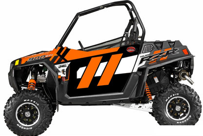 Trail Armor Slimline Two Door Graphics Kit - 2014 RZR 900 Orange Madness