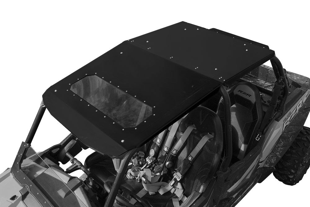 Fast Back Aluminum Roof RZR 900 4 1000 4 XPT 4 WITH SUNROOF - Black - Roof