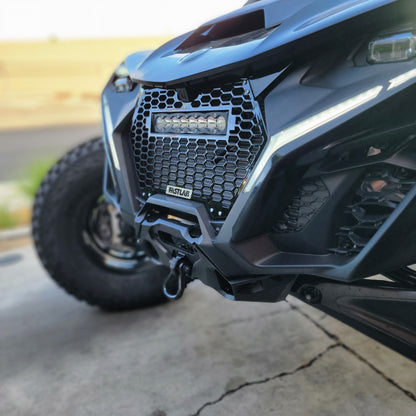 FastLab Can-am Maverick R Grill with S8 Light Bar - LIghting