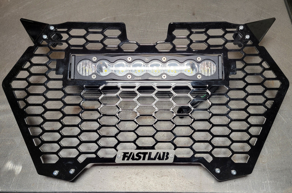 FastLab Can-am Maverick R Grill with S8 Light Bar - LIghting