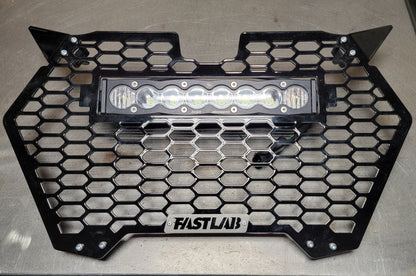 FastLab Can-am Maverick R Grill with S8 Light Bar - LIghting