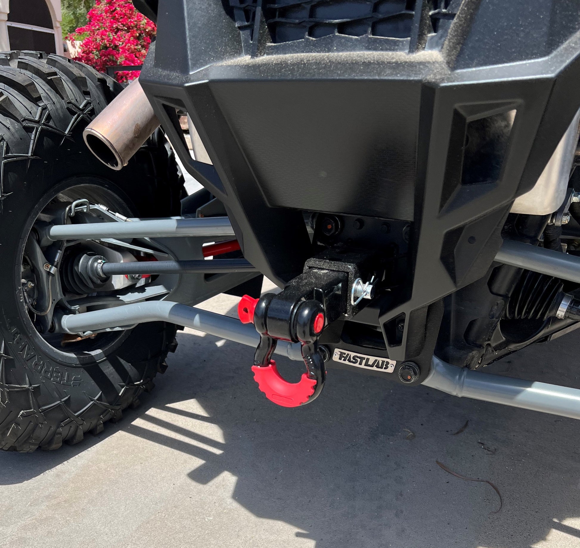 FastLab RZR Turbo R & Pro R Radius Rod Hitch Pull Plate - Towing