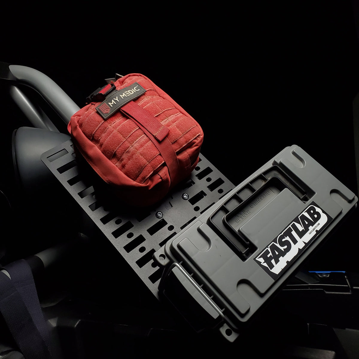 FastLab Universal Tube Clamp Molle Plate - UNIVERSAL STORAGE