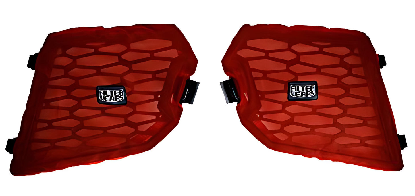 FILTERWEARS Pre-Filter F100 Water Repellent for RZR 900XP Side Intake - Red - Air Filter