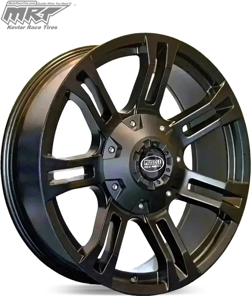 Flex Truck Wheel - 8707 - Black w/Ball Mill / 5x114/5x127 | +20 - Truck Wheels