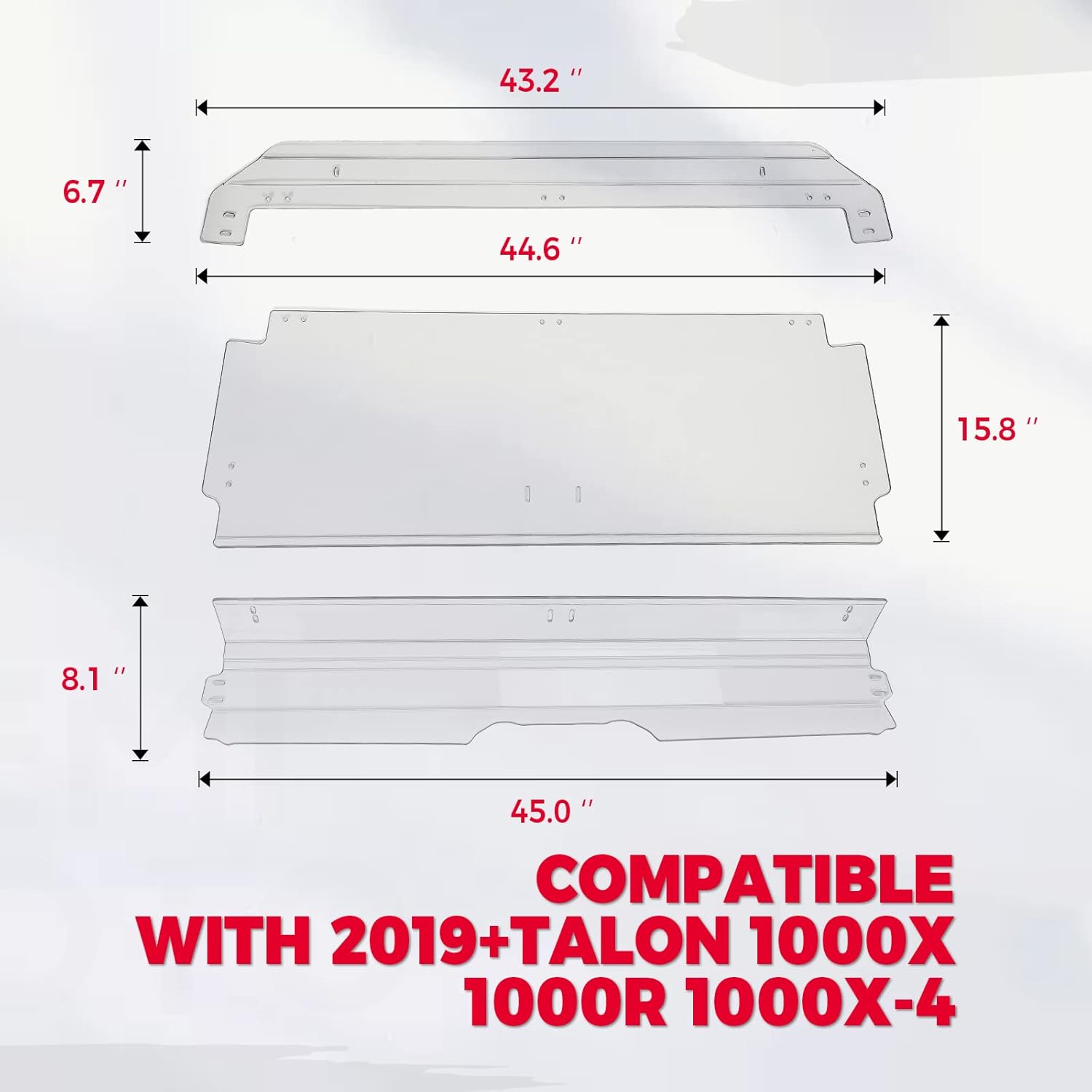 Flip 3-in-1 Windshield For Talon 1000X/1000R/1000X-4