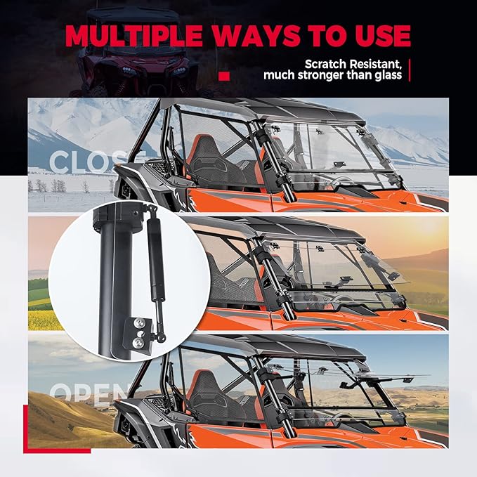 Flip 3-in-1 Windshield For Talon 1000X/1000R/1000X-4