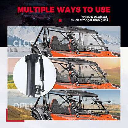 Flip 3-in-1 Windshield For Talon 1000X/1000R/1000X-4