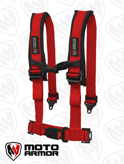 Four Point Harness OEM style latch - Red - Harness
