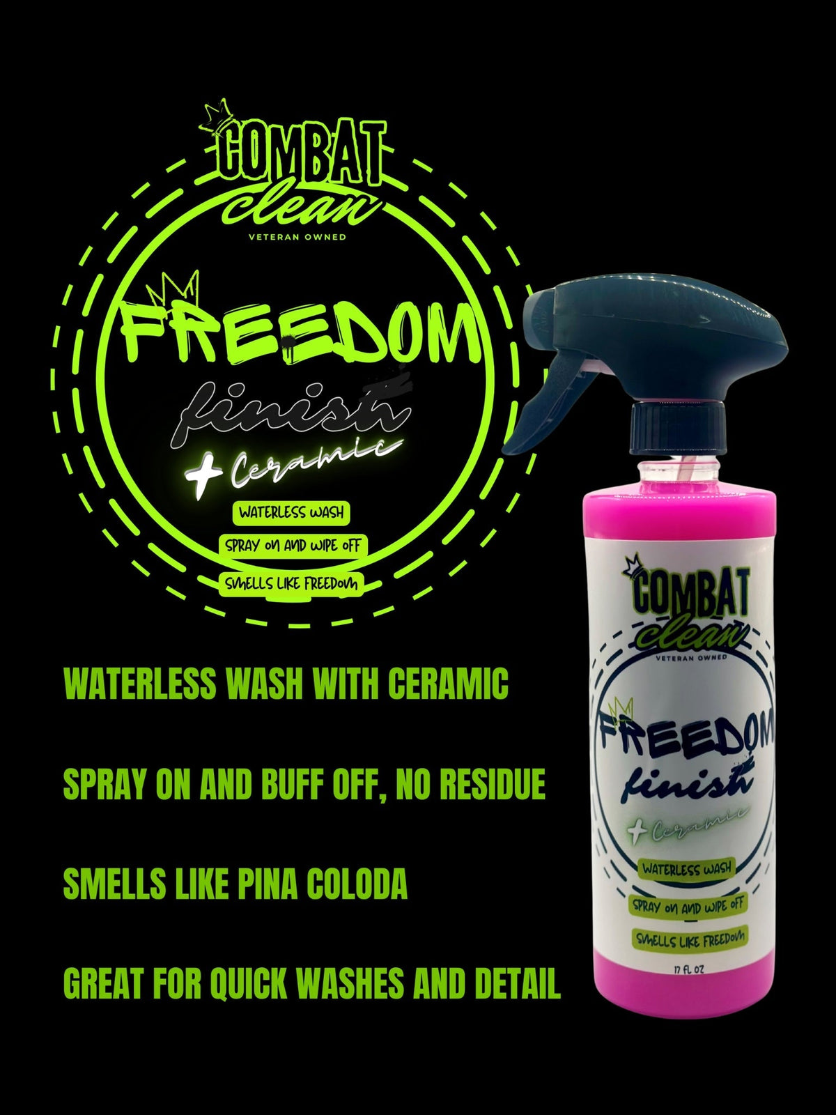 Freedom Finish (Ceramic Waterless Wash) - Cleaners