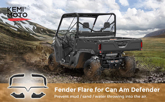 Front and Rear Extended Mud Guards For Can Am Defender