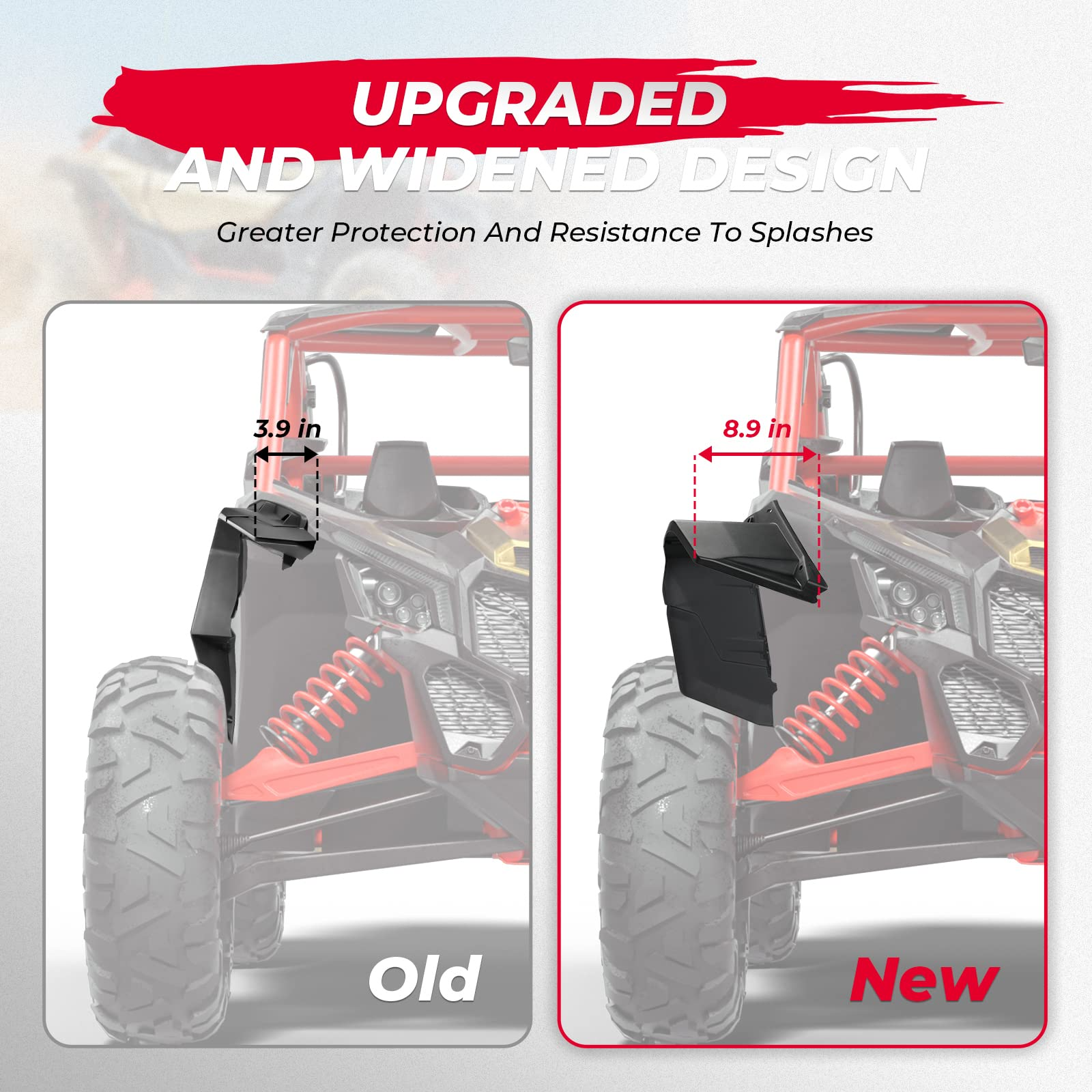 Front Lower Doors & Extended Fender Flares For Can-Am Maverick X3 MAX