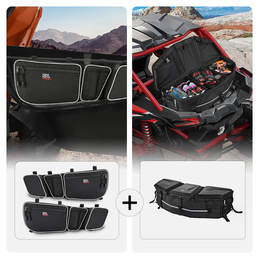 Front & Rear Storage Bags For Can-Am Maverick X3