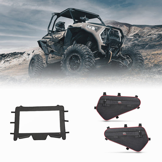 Front Soft Windshield & Lower Door Storage Bag for RZR XP 1000 / XP 4 1000