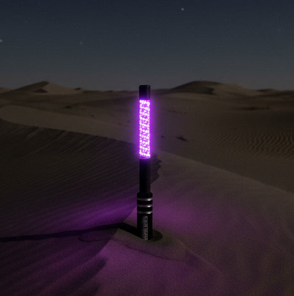 Game Changer LED Whip - Premium Bronze Single - 2 FT / PURPLE - Whip