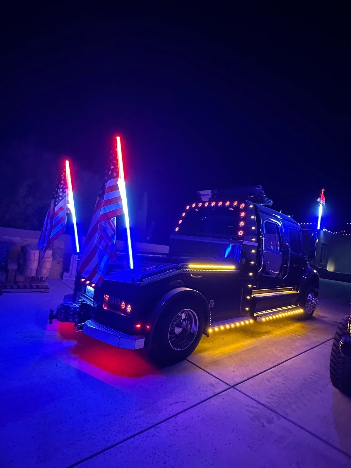 Game Changer LED Whip Set - Red White & Blue Edition - Whip