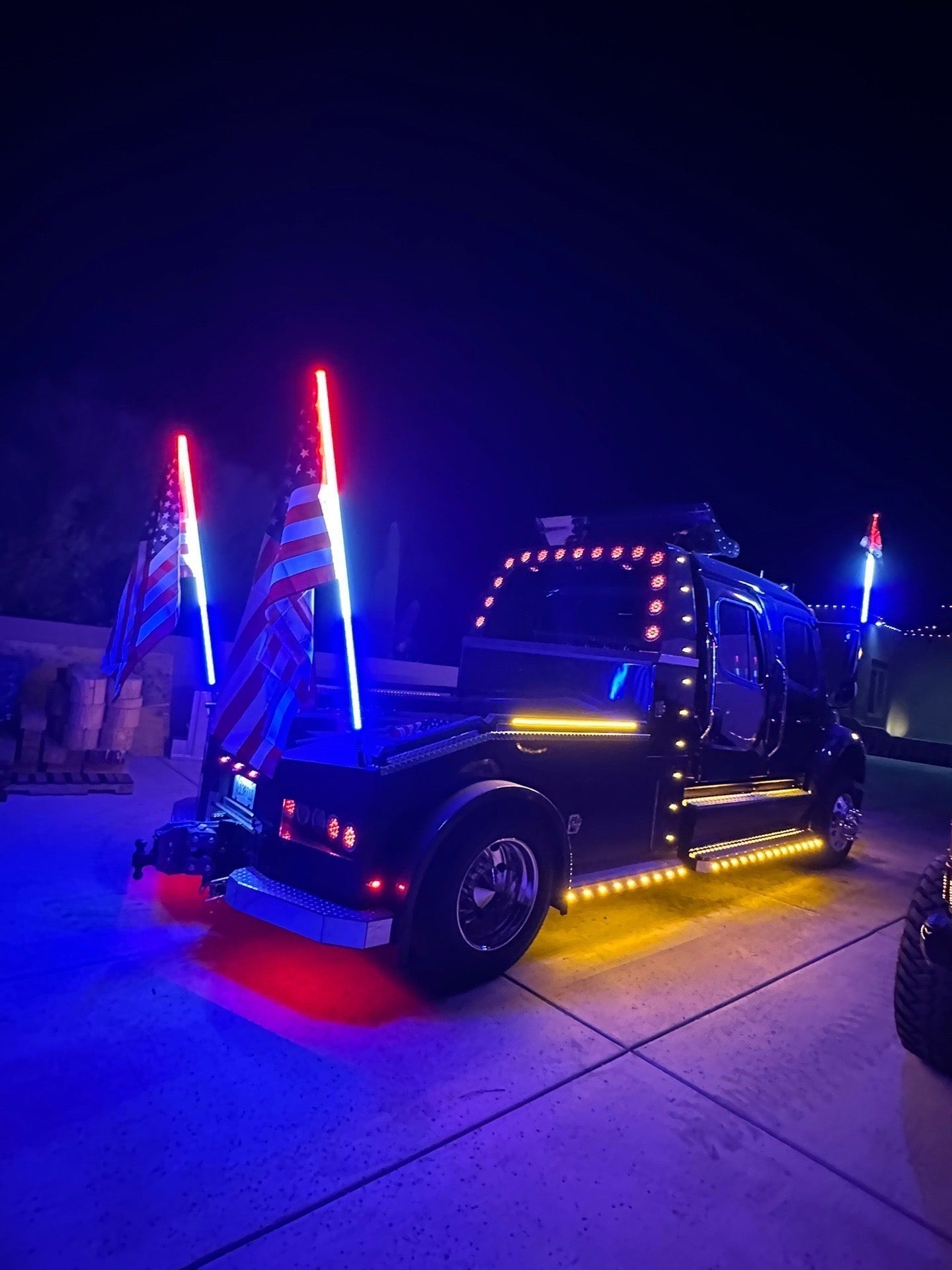 Game Changer LED Whip Set - Red White & Blue Edition - Whip