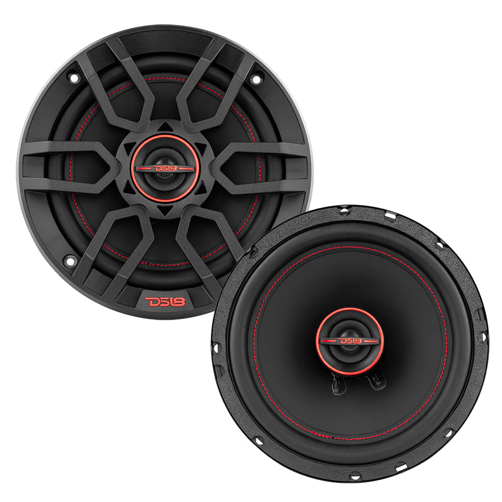GEN-X 6.5 Inch 3-Way Coaxial Speakers 50 Watts Rms 4-Ohm DS18 - Car|Truck/SUV|Jeep|ATV/UTV|Marine