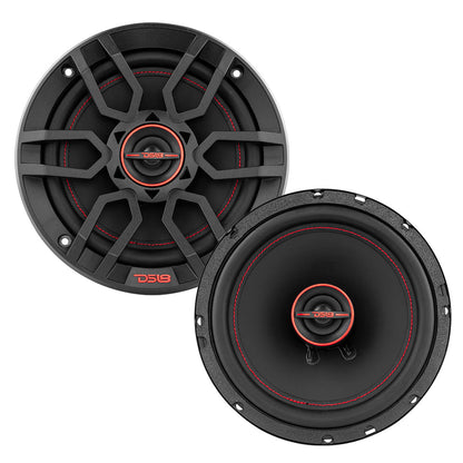 GEN-X 6.5 Inch 3-Way Coaxial Speakers 50 Watts Rms 4-Ohm DS18 - Car|Truck/SUV|Jeep|ATV/UTV|Marine