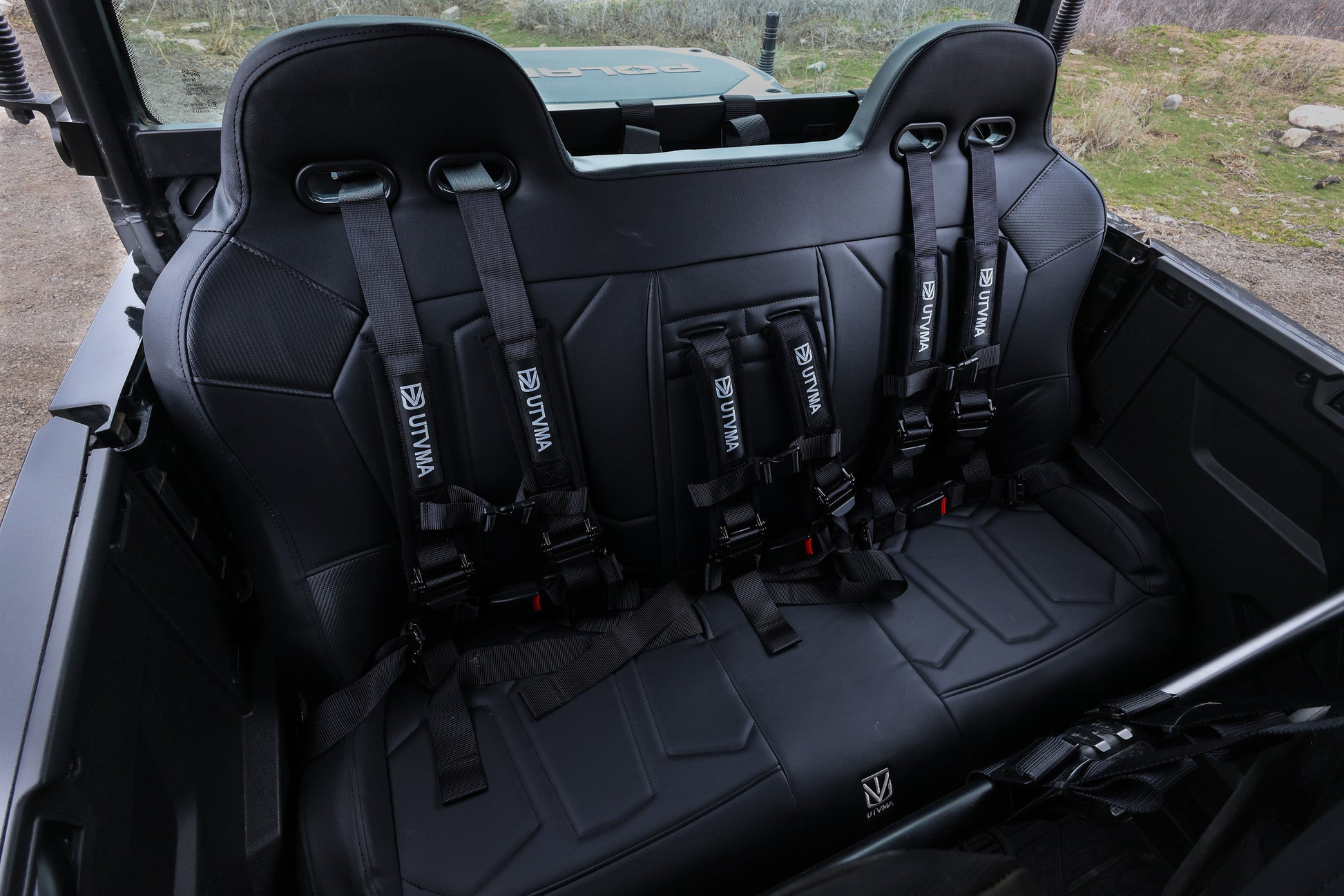 General 1000 Rear Bench Seat W Harnesses (2017+) - Bench Seat
