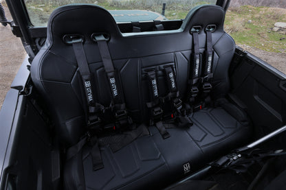 General 1000 Rear Bench Seat W Harnesses (2017+) - Bench Seat