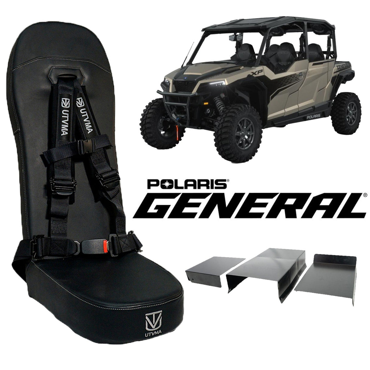 General 4 Rear Bump Seat w Console Delete Kit (2016+) - Bump Seat
