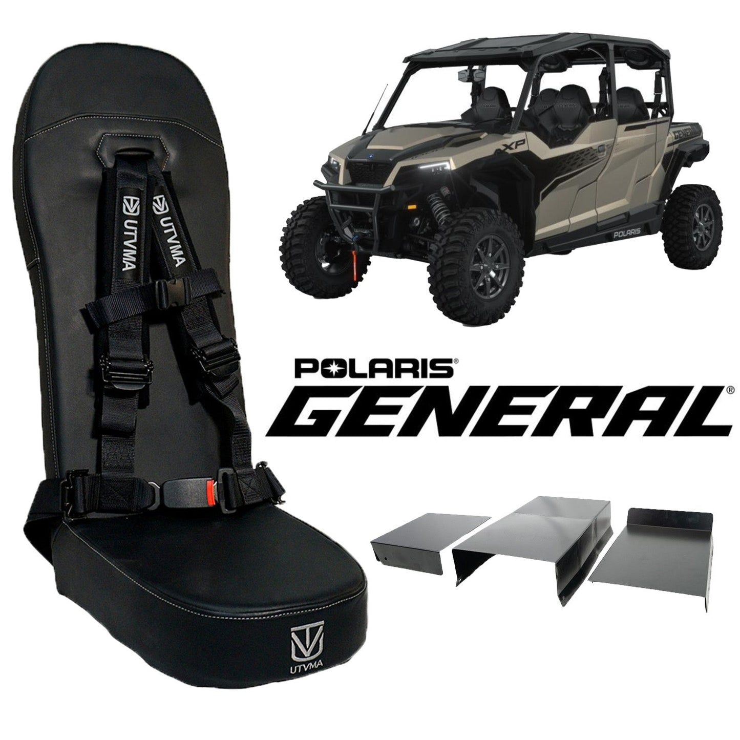 General 4 Rear Bump Seat w Console Delete Kit (2016+) - Bump Seat