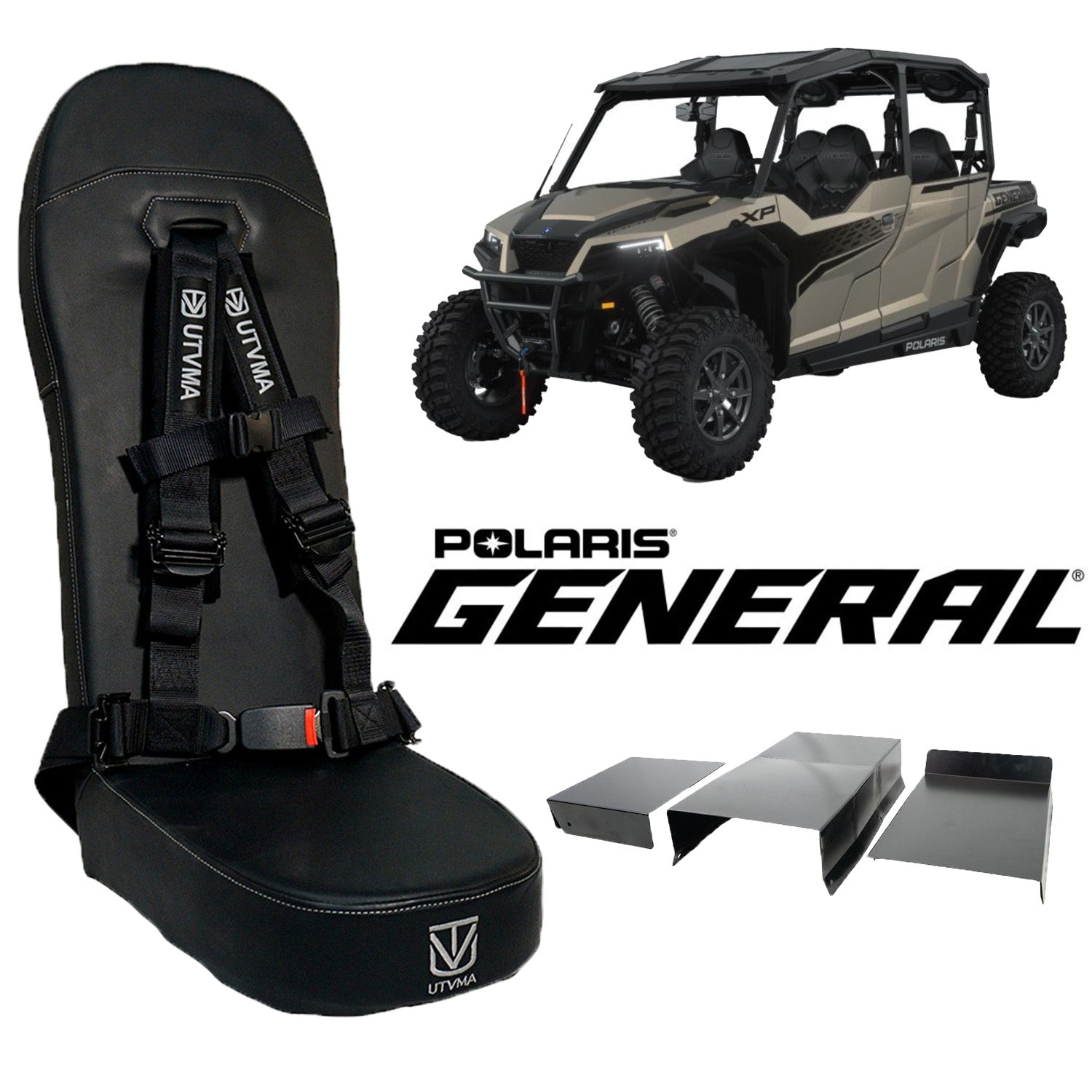 General 4 Rear Bump Seat w Console Delete Kit (2016+) - Bump Seat