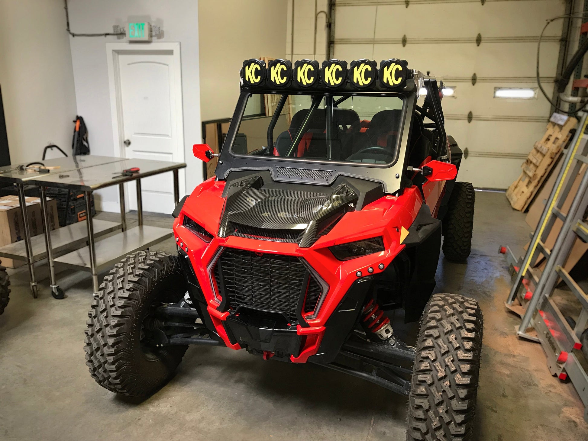 Glass Windshield for CAGEWRX Baja Spec Cage 2019+ RZR TURBO S XP 1000 - Glass Front Windshield