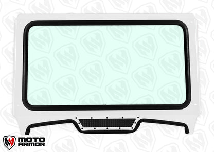 Glass Windshield for CAGEWRX Super Shorty Cage 2019+ RZR TURBO S XP 1000 - White / Black - Glass Front Windshield