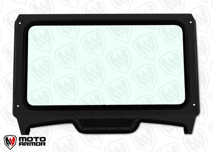 Glass Windshield for CAGEWRX Super Shorty Cage 2019+ RZR TURBO S XP 1000 - Black / Black - Glass Front Windshield