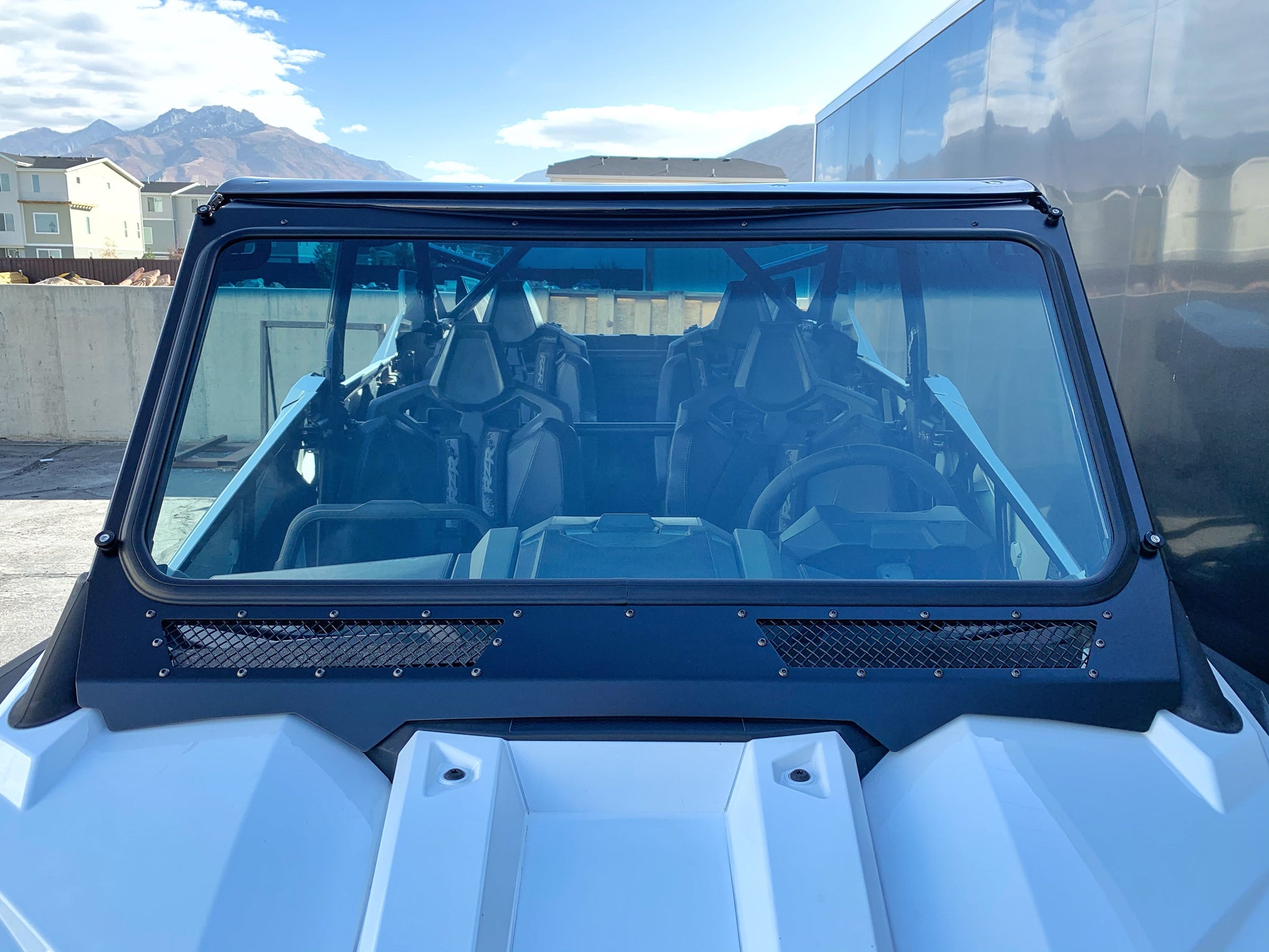 Glass Windshield for Vent Racing RZR PRO XP Roll Cage - Glass Front Windshield