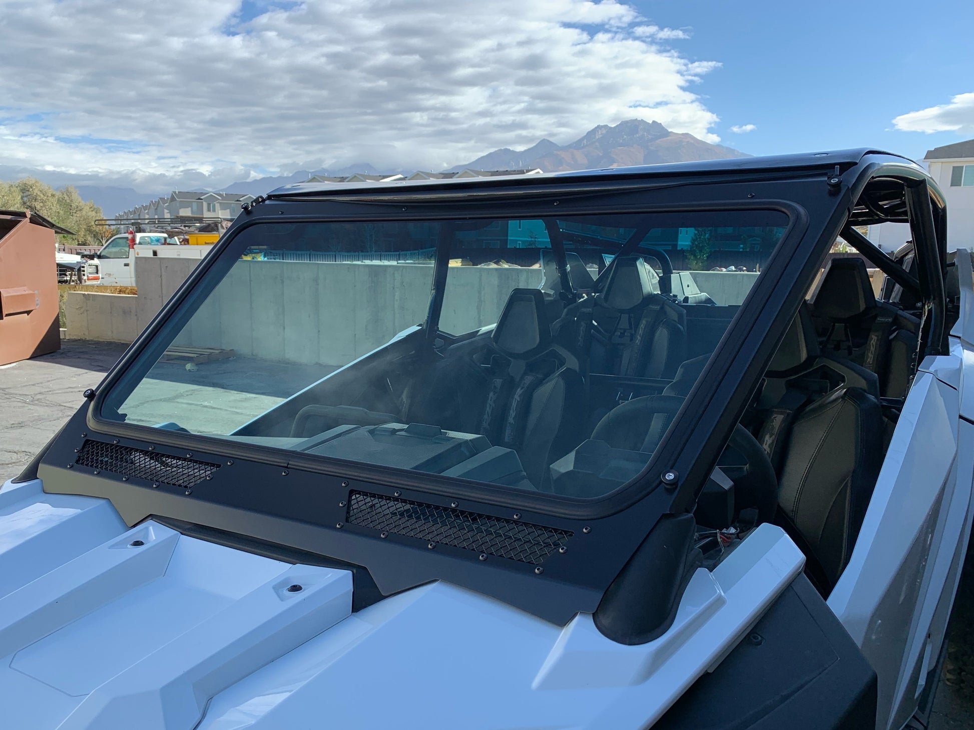 Glass Windshield for Vent Racing RZR PRO XP Roll Cage - Glass Front Windshield