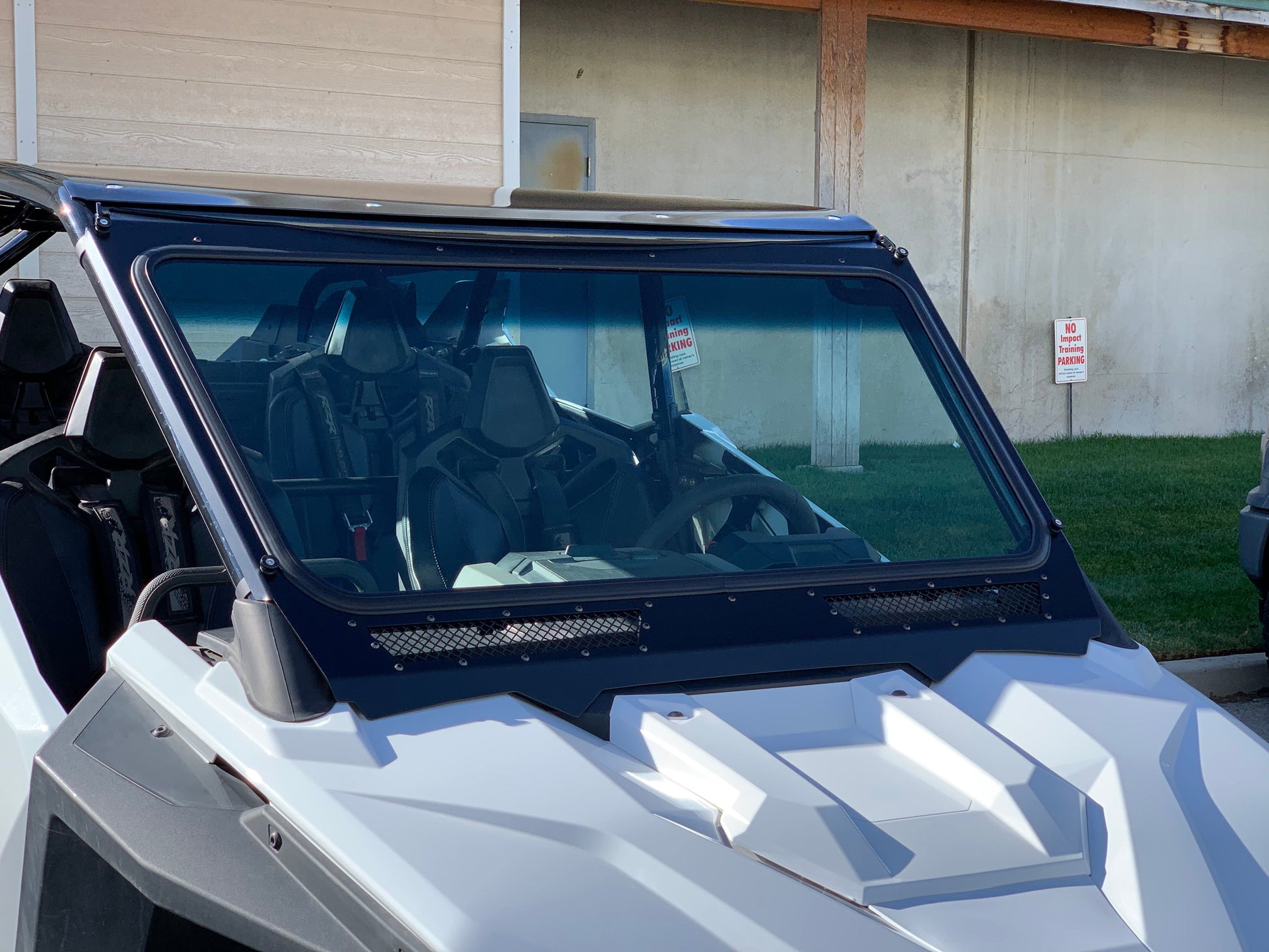 Glass Windshield for Vent Racing RZR PRO XP Roll Cage - Glass Front Windshield