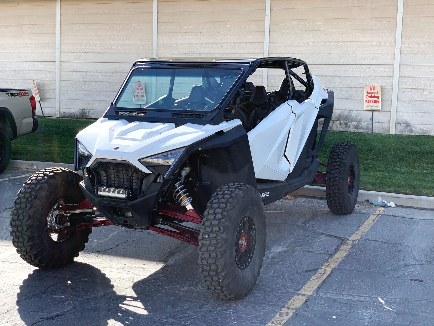 Glass Windshield for Vent Racing RZR PRO XP Roll Cage - Glass Front Windshield