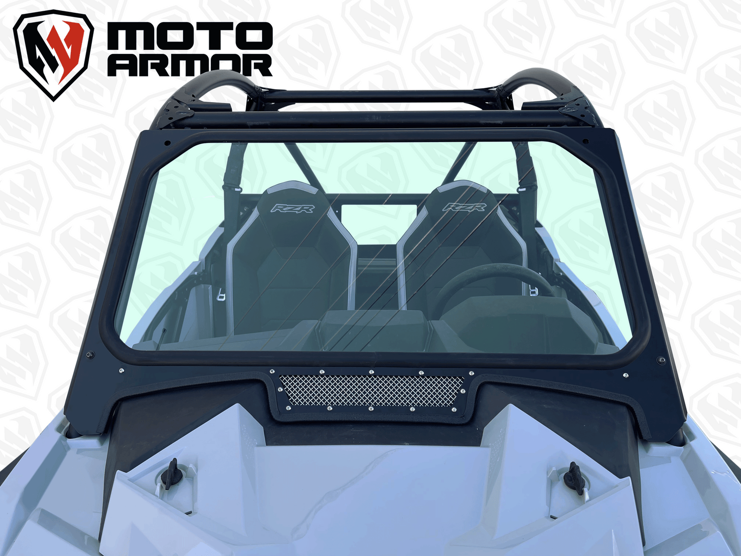 Glass Windshield with Vent for Polaris RZR Trail S - Glass Front Windshield