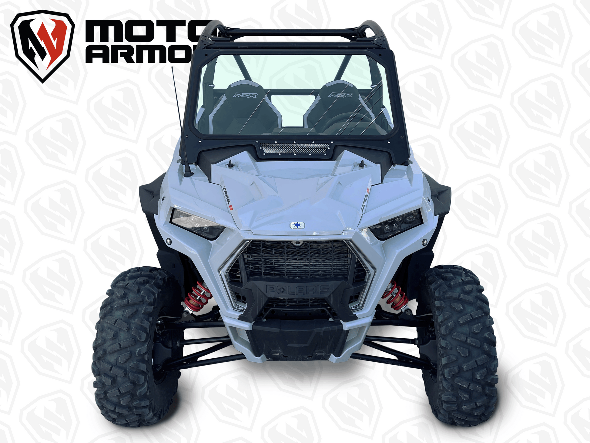Glass Windshield with Vent for Polaris RZR Trail S - Glass Front Windshield