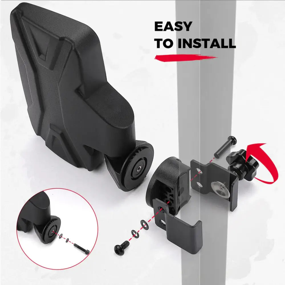 Golf Cart Side Mirrors for 0.75’’-1.25’’ Square Rail