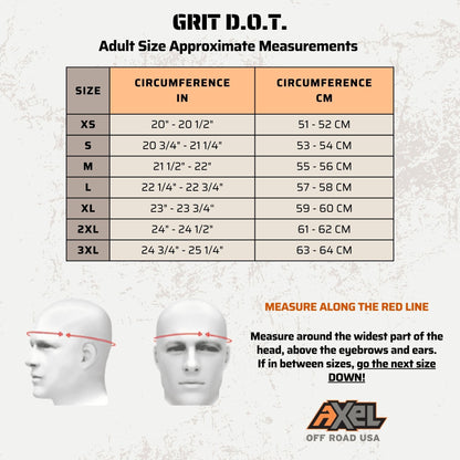 GRIT D.O.T. Helmet - Off-road helmet