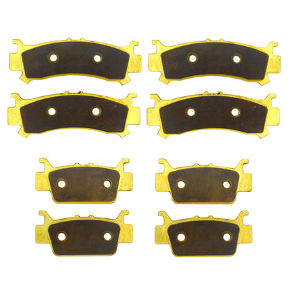 Honda Pioneer 1000/1000-5/1000-6 2016-2026 Brass Brake Pad Set - Complete Vehicle Set - Vehicle Parts & Accessories