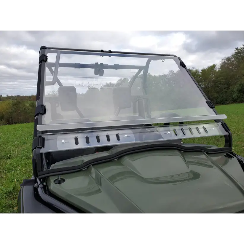 Honda Pioneer 500 - 2 Pc Windshield with Vent Clamp and Hard Coat Options