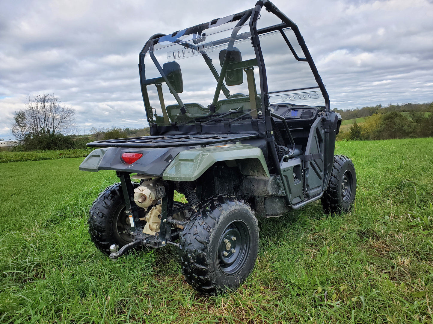 Honda Pioneer 500/520 - Lexan Back Panel w/Vent and Soft Lower Panel Options - Windshields