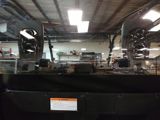 Honda Pioneer 700 2-Seater - Lexan Back Panel w/Vent and Soft Lower Panel Options - Back Panel